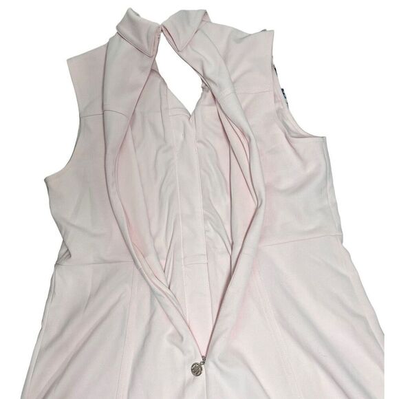 Tommy Hilfiger Dress Women’s 12 Pink A Line Button Up Collared Sleeveless - Picture 8 of 9